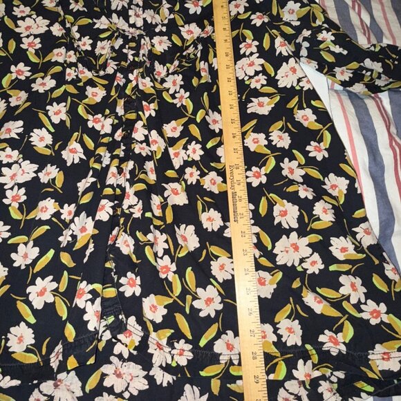 Free People Charile Printed Button Down Tunic Mini Dress Large Oversize - Picture 14 of 15